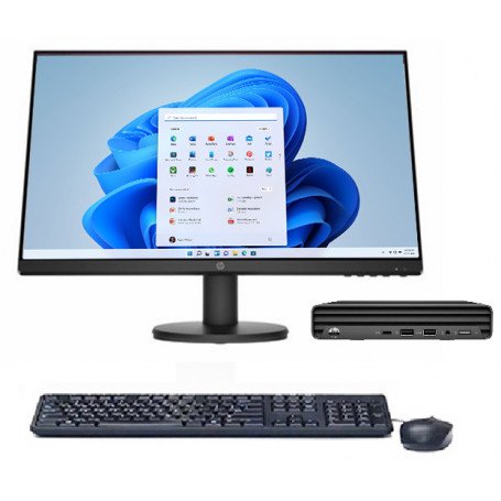 Mini Pc bureau HP 260 G4 Desktop i3 + Écran Hp P24v (5L4N9ES)
