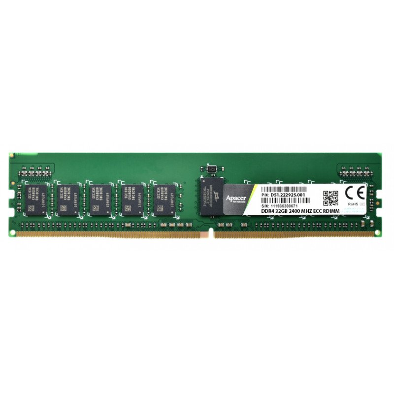 APACER DDR4 32GB 2400 MHZ ECC RDIMM (D51.22292S.001)
