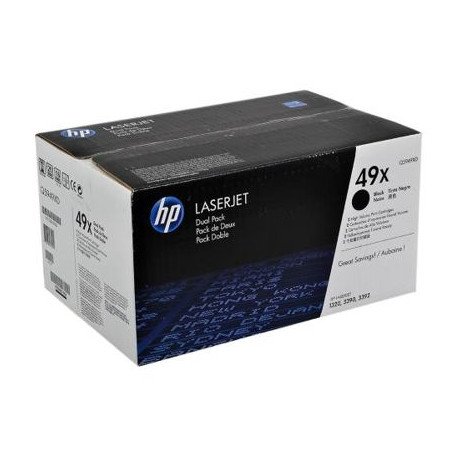 Toner HP 49X 2-pack High Yield Black Original LaserJet  Cartridges Q5949XD