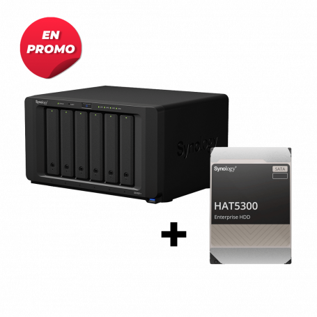 Pack Serveur NAS SYNOLOGY DiskStation DS1621plus + 2*4TB HDD