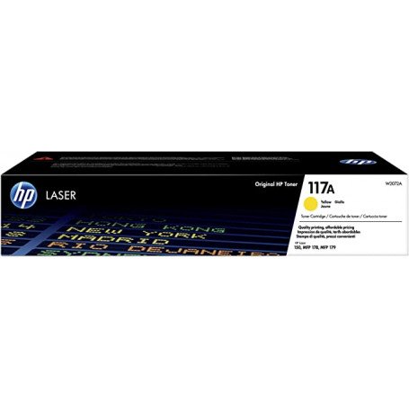 Toner HP 117A Yellow Original Laser  Cartridge 700 Pages  W2072A