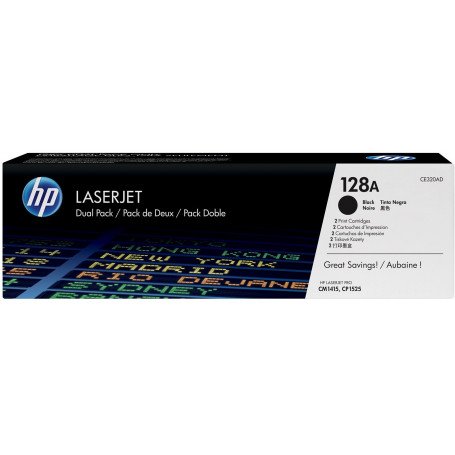 Toner HP 128A Black Original LaserJet  Cartridge CE320A